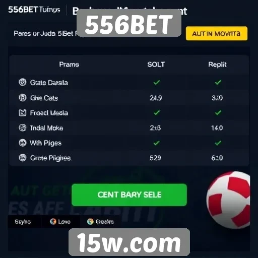 Comparativo de bônus e promoções do 556BET